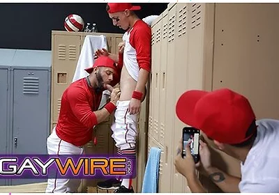 Baseball Star Tristan Hunter Gets Confronted Then Fucked By His Coach In The Locker Room