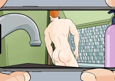 Connor's Video Call Tease with His Bubble Butt