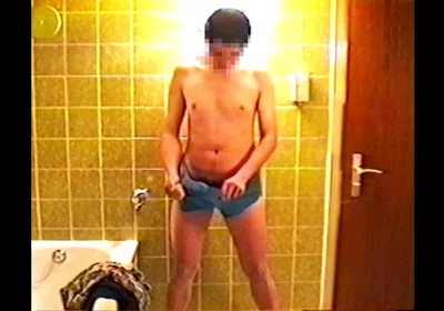 Erect Penis Pee and Hump Masturbation with Hi8 Camera