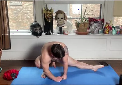 Danny Wilcoxx In Short Muscle Twink Stretches