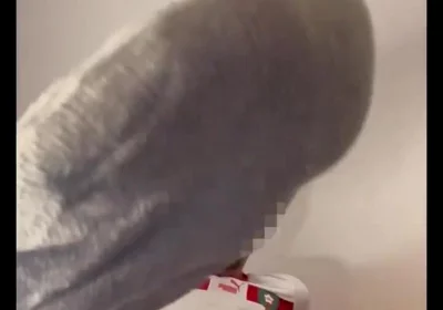 Arab Football Player Jerks off His Fat Cock and Asks for Feet and Socks Worship