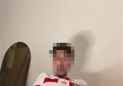 Arab Football Player Jerks off His Fat Cock and Asks for Feet and Socks Worship