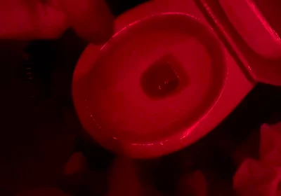 Amateur Boy Watches His Friend Pee in the Club's Toilets, Lends Him a Helping Hand and Gets Hard...
