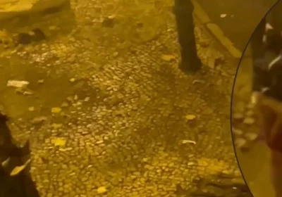 Amateur Boy Caught Peeing in the Street