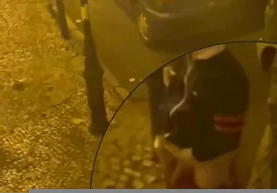 Amateur Boy Caught Peeing in the Street