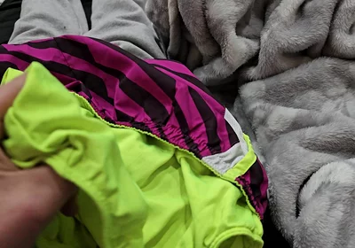 Cum in the Gusset of Nike Tempo Shorts