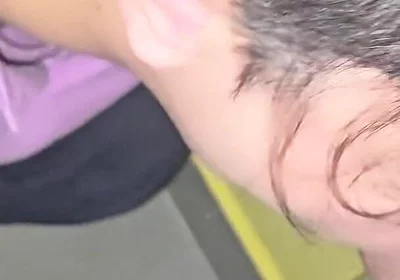 Cute Twink Gets Fucked Bareback by Straight Guy on the Stairs of His Building