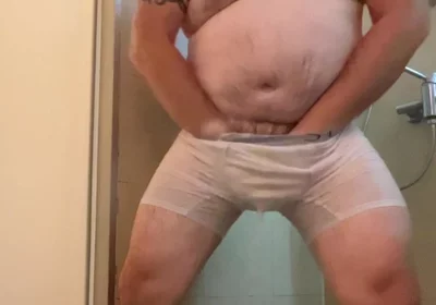 Wet White Clothes Shower One