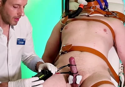 Bound in the Medical Chair for a Chastity Check-up with Electrics