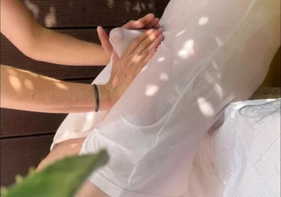 A Boy Has Fun Watering His Friend's White T-shirt and Exposing His Smooth Ass and Big Cut Cock