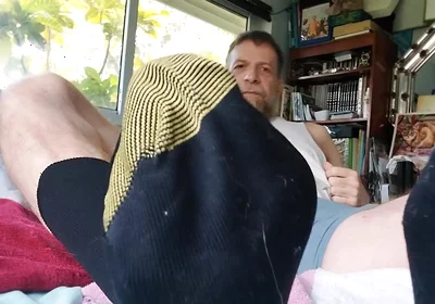 Stepdad Shows in Goldtoe Socks