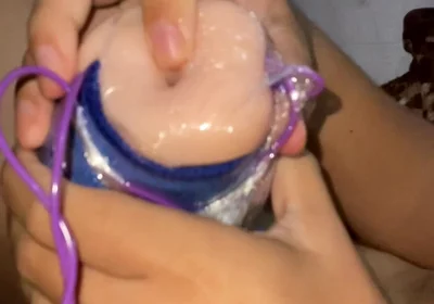 Fuck Homemade Sex Toy with Cum Shot.