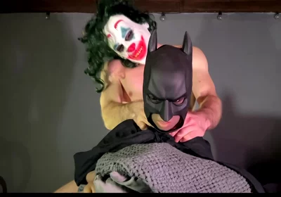 Muscular Joker Fucks A Dressed As Batman! Rough Sex! Cum Inside! With Lina Paige
