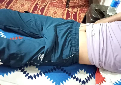 Wow First Time Touch My Stepbrother Big Cock in Midnight Pant