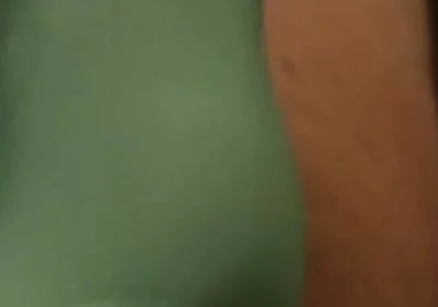 Seafoam Green Spandex Thong Bulge Play