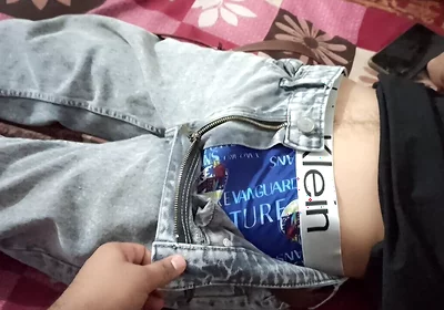 Wow First Time I Touch My Stepbrother Big Monster Cock in Pant