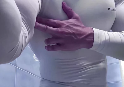 You Can See This Crazy Lines Through the Thin Cloth
