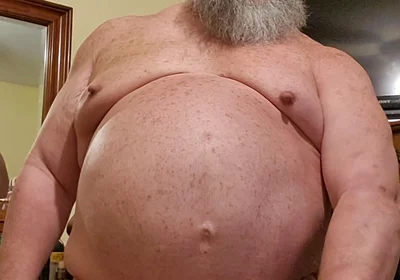 Daddy Bear Jacking His Cock