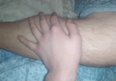 Twink Bear Plays with His Boyfriend's Legs and Feet