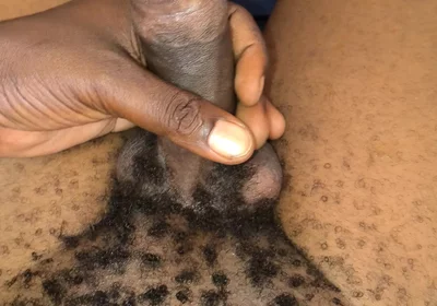 Horny Hairy Male Tries Cock Playing When Hard and Releases Pre Cum