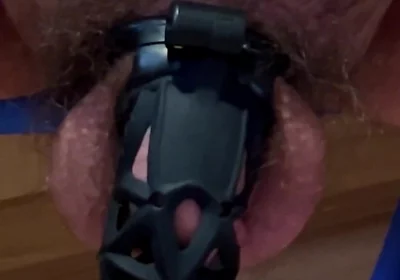 My Caged Cock Tease and Cum