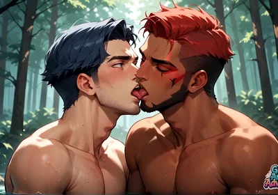 Muscular Gay Lover's Satisfying Release: Steaming Gay Gonzo Porn! for the Hottest Forest Encounters, Only the Hottest