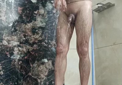 Indian Desi Man Enjoy Shower Show