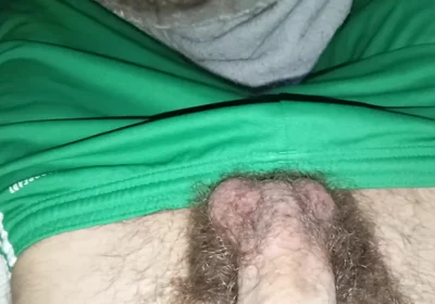 Spectacular Playful Cumshot of Esta Bonita Huge Cock Recorded with the Mobile Phone in the Dark