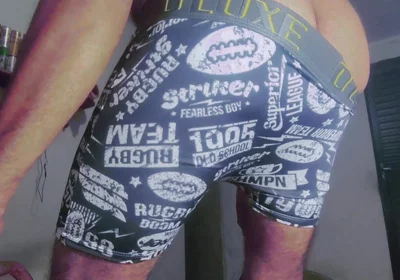 Gray Boxer and White Socks (video 1)