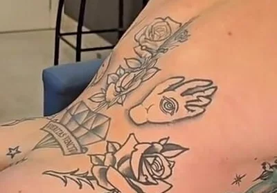 Big Tattooed Guy with a Tight Ass