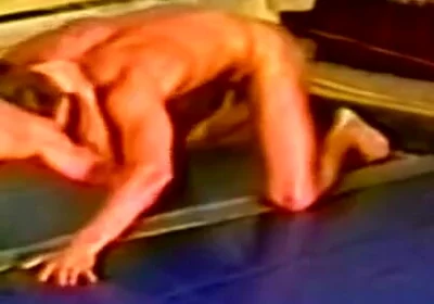 Oiled Muscle Hunks Wrestling Into Sloppy Anal Creampie