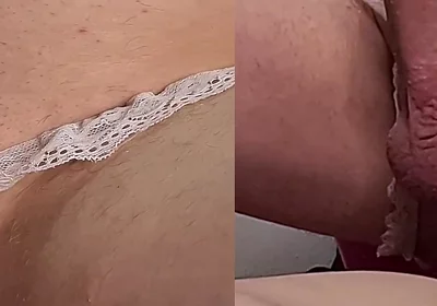 Gay Prostate Orgasm with Huge Dildo in His Ass and Cute Underwear