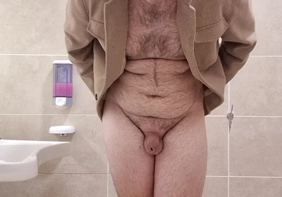 All Naked in Pubblic Bathroom