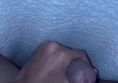 Watch How I Masturbate My Big Cock Under the Quilt Until I Get a Juicy Cumshot