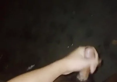 Waiting for Stepdad in the Dark. Cuming on the Street!