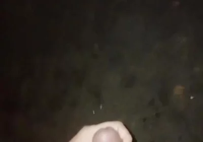 Waiting for Stepdad in the Dark. Cuming on the Street!