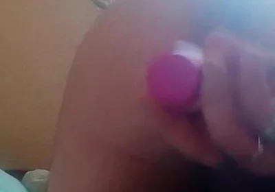 Strapon fucks herself in the ass