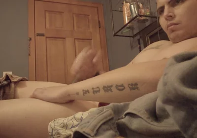 Hung Cummy Uncut Solo Twink Tatted Shows What's up
