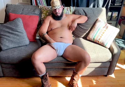 Sweaty Chub Boy Exposes Himself After Work