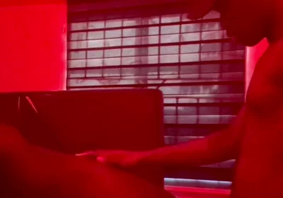 College Twink Friends Fuck After College Under Red Lights
