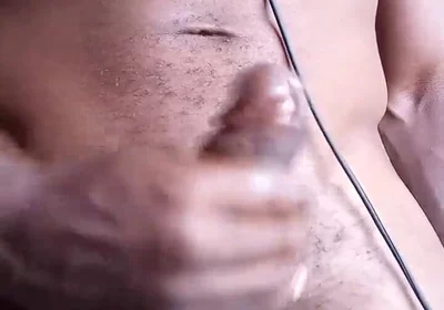 Stroking BBC Cum Ends up on the Floor