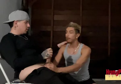 Gay Cholo Sucks Gang Thugs Cock