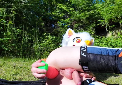 Horny Twink Uses Carrot in His Hole