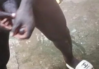 African Prince with Giant BBC Makes Sextape While in Wash Rooms