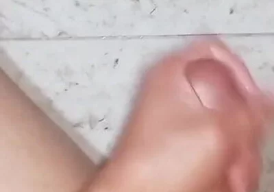 A Passionate POV Handjob with a Pleasurable Vibe in the Bathroom