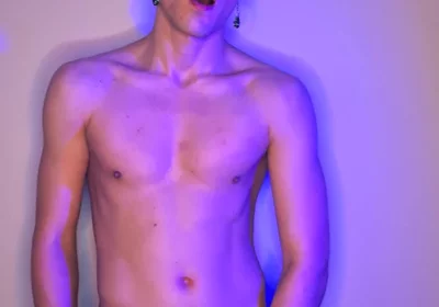 Green-haired Twink Strokes It Standing