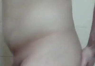 Hot Stud Spanks and Fingers Himself While Showering