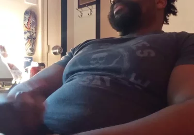 BBC Bear Cam Show Jerk and Cum