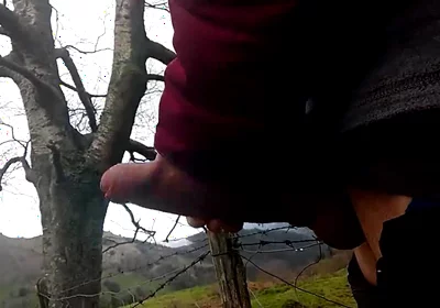 Man with a Cock Fat and Long Massages Her on the Mountain, a Goatherd Interrupted