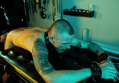Male Sub Is Bound and Fucked by Latex Master